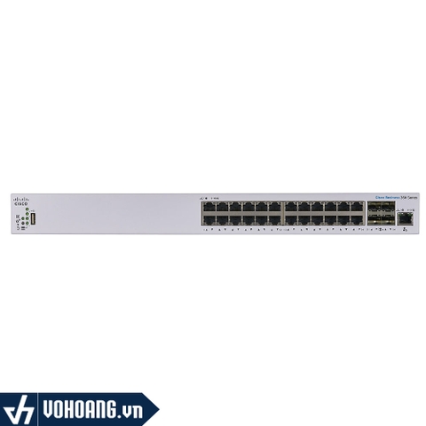Cisco CBS350-24XT | Switch Quản Lý 20 Cổng 10GE - Tích Hợp 4 Cổng 10G SFP - 1 Cổng Quản Lý GE