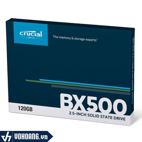 Crucial BX500 | Ổ Cứng SSD 120GB Chuẩn 3D NAND SATA III 2.5 inch CT120BX500SSD1 | Hàng Chính Hãng