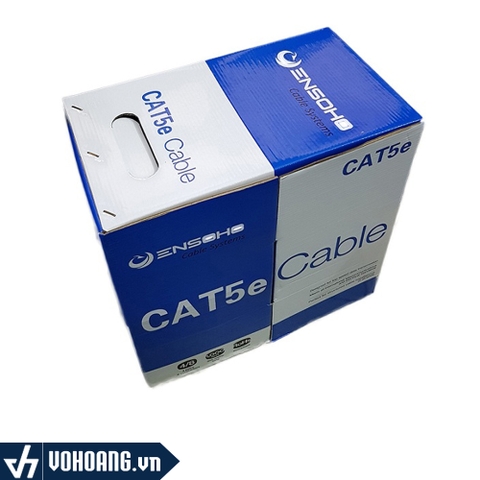 ENSOHO EN-F5CA24 | Cáp Mạng CAT5E FTP Chống Nhiễu Vỏ PVC Cuộn 305M