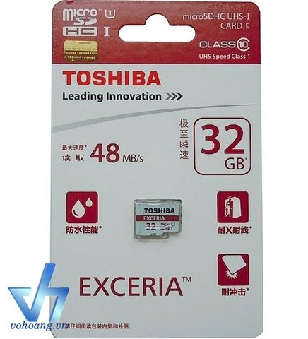 Thẻ nhớ Toshiba EXCERIA 32GB microSD UHS-1 48MB/s