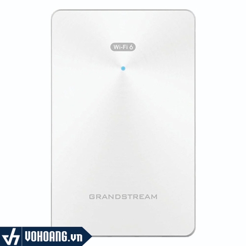 Grandstream GWN7661 | Access Point Wi-Fi 6 Ốp Tường Tốc Độ Cao 1.77Gbps - Chịu Tải 500 Thiết Bị