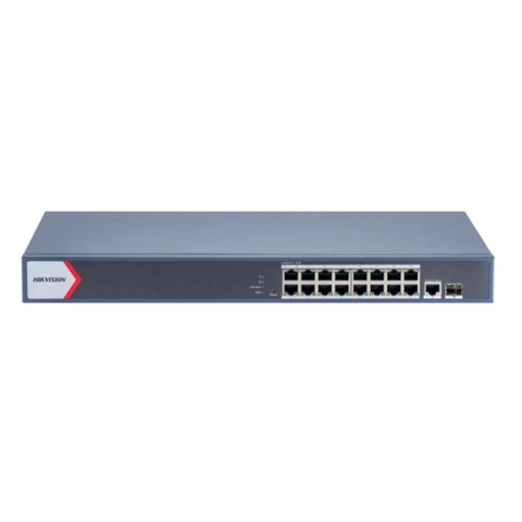 HIKVISION DS-3E1518P-EI/M | Switch PoE Gigaibit 16 Cổng 130W Có Cổng SFP