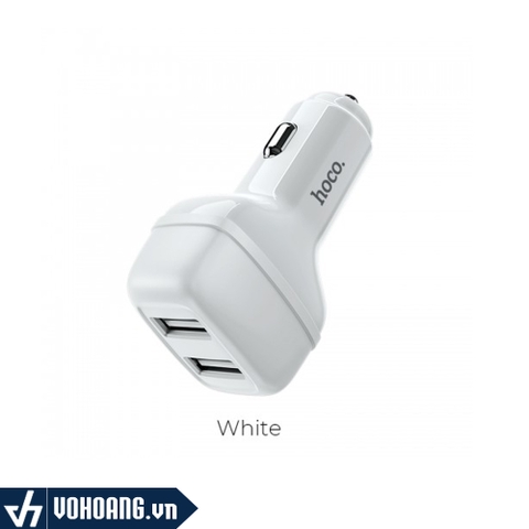 Hoco Z36 | Đầu Chuyển Cổng Mồi Thuốc Thành 2 Cổng Sạc Usb 2.4A | Hàng Chính Hãng