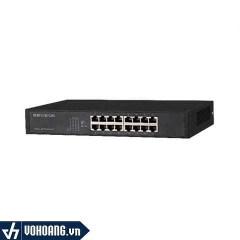 KBVISION KX-CSW16 | Switch 16 Cổng Gigabit - Tốc Độ Truyền Tải 23.8Mbps