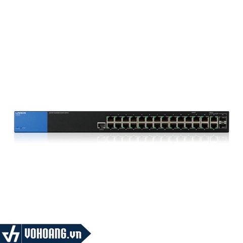 LINKSYS LGS528P | Switch Quản Lý PoE+ 28 Cổng Gigabit - Công Suất 192W