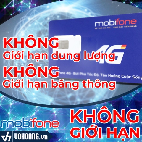 Sim Mobifone Max Băng Thông | Không Giới Hạn DATA TỐC ĐỘ CAO | Sử Dụng 12 Tháng Không Nạp Tiền
