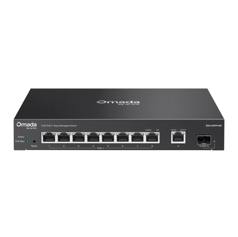 TP-Link Omada ES210XPP-M2 | Switch 8 Cổng PoE++ Với Cổng UpLink 10G Công Suất 200W