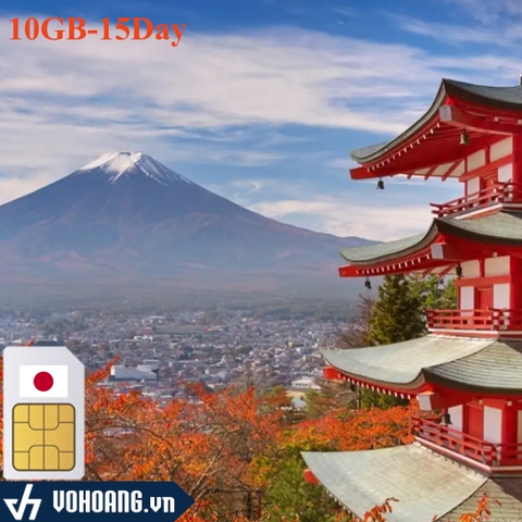 Sim 4G Du Lịch Nhật Bản | Dung Lượng 10GB-20GB Tốc Độ Cao Sử Dụng 15 Ngày