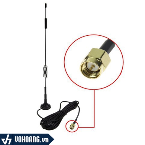 Anten Thu Sóng Cho Router Wi-Fi 3G/4G Chuẩn SMA 15dBi | Cáp 3M