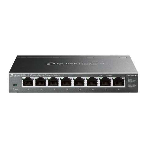 TP-Link TL-SG108S-M2 | Switch Để Bàn 8 Cổng 2.5G Vỏ Kim Loại Nhỏ Gọn