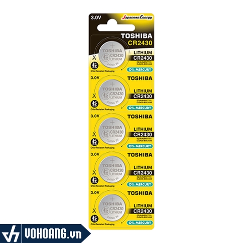 Toshiba CR2430 | Pin 3V Cúc Áo Lithium Chất Lượng Cao - Chính Hãng