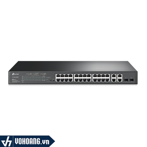 TP-Link TL-SL2428P | Switch PoE 24 Port 10/100 Giải Pháp Cấp Nguồn Cho Hệ Thống Camera, Điện Thoại IP
