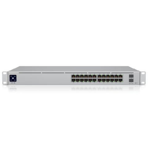 UniFi USW-Pro-24-PoE | Switch 24 PoE+ Công Suất 400W Hỗ Trợ 2 SFP+ 10G