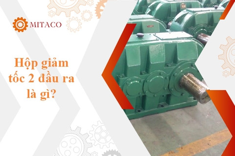 Hộp giảm tốc 2 đầu ra là gì? Điểm khác biệt giữa hộp giảm tốc 2 đầu ra và 1 đầu ra
