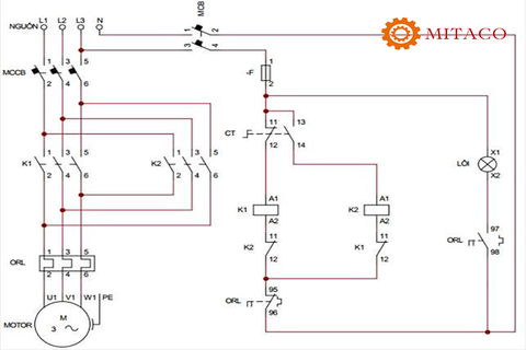 Tìm hiểu nguyên lý hoạt động và sơ đồ đấu dây của 6 mạch đảo chiều động cơ 3 pha