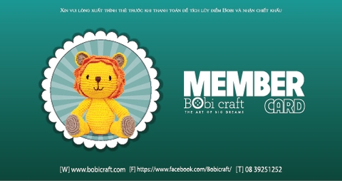 CHÍNH SÁCH THẺ THÀNH VIÊN BOBI CRAFT