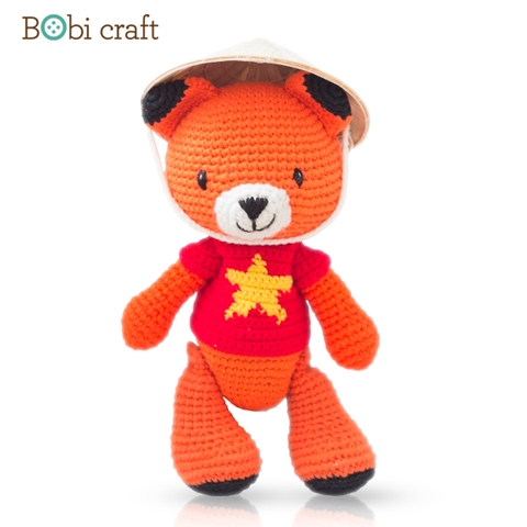 Thú bông len Bobicraft - Cáo Fennis Việt Nam - Đồ chơi an toàn Quà tặng bé