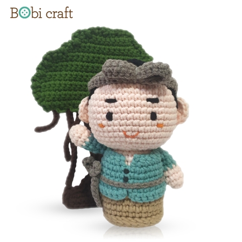 Thú bông len Bobicraft - Chú cuội và cây đa - Đồ chơi an toàn Quà tặng bé