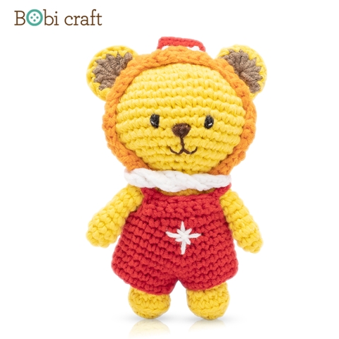 Thú bông len Bobicraft - Sư tử Leo Nhí - Noel - Đồ chơi an toàn Quà tặng bé