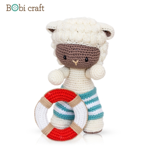Thú bông len Bobicraft - Cừu Poppy tinh nghịch - Đồ bơi - Đồ chơi an toàn Quà tặng bé