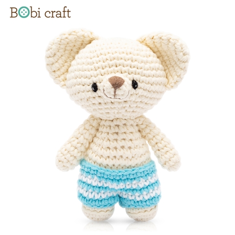 Thú bông len Bobicraft - Gấu Bobbie Nhí - Đồ bơi - Đồ chơi an toàn Quà tặng bé