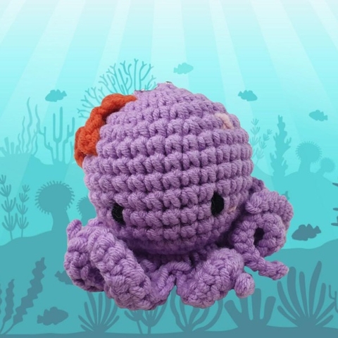 Thú bông len Bobicraft - Bạch tuộc Daria - Đồ chơi an toàn Quà tặng bé