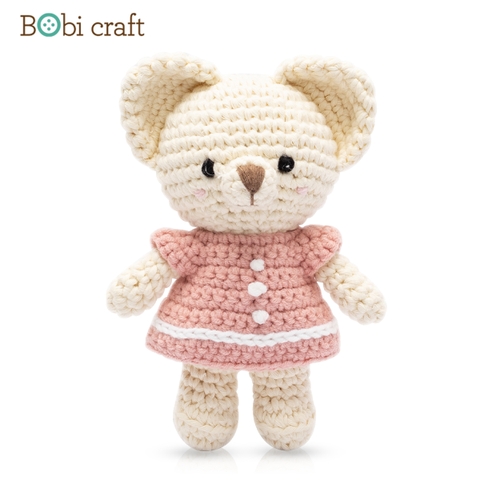 Thú bông len Bobicraft - Gấu Lizze Nhí - Đồ chơi an toàn Quà tặng bé