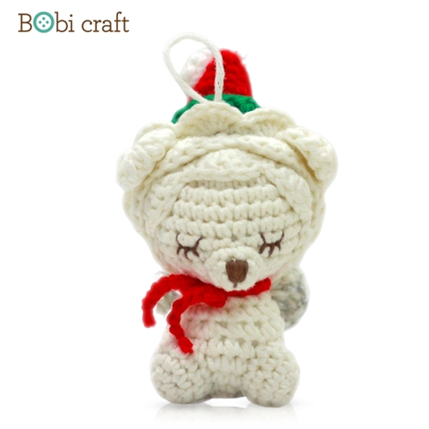 Thú bông len Bobicraft - Sử tử treo Noel - Bộ Platinum - Đồ chơi an toàn Quà tặng bé
