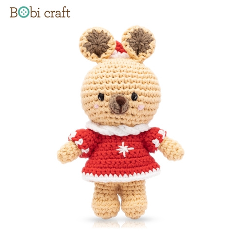 Thú bông len Bobicraft - Kangaroo Nhí - Noel - Đồ chơi an toàn Quà tặng bé