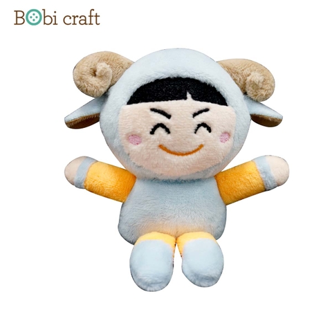 Thú bông len Bobicraft - Cừu Xanh Treo Cặp - Đồ chơi an toàn Quà tặng bé