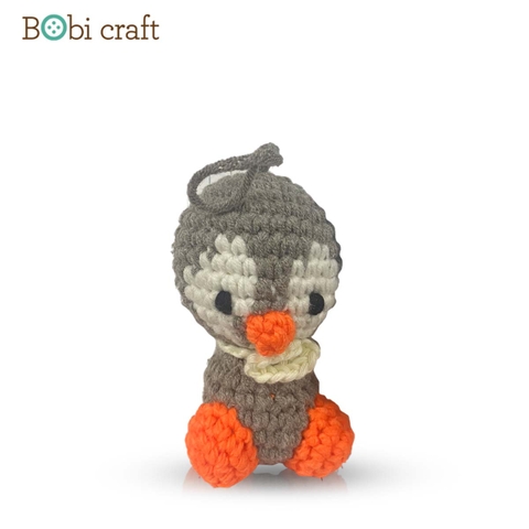 Thú bông len Bobicraft - Chim Cánh Cụt treo - Bộ màu - Đồ chơi an toàn Quà tặng bé