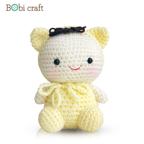Thú bông len Bobicraft - Mèo mướp - Đồ chơi an toàn Quà tặng bé