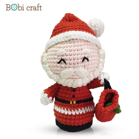 Thú bông len Bobicraft - Ông già Noel - Đồ chơi an toàn Quà tặng bé