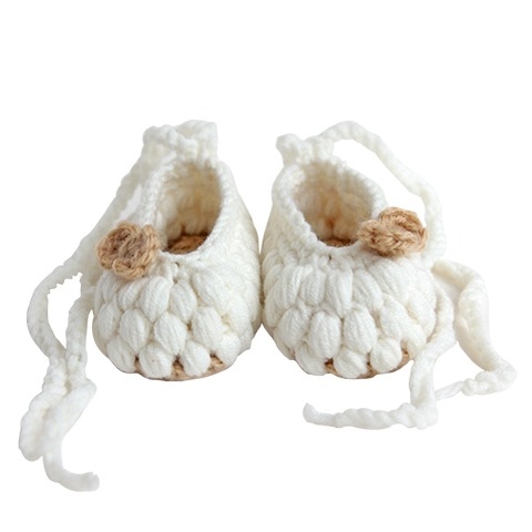 Quần áo trẻ em Bobicraft - Giày len cừu Barbra - Cotton hữu cơ organic an toàn