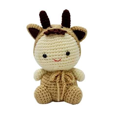 Thú bông len Bobicraft - Trâu nước - Đồ chơi an toàn Quà tặng bé