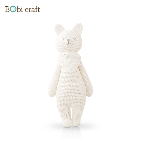 Thú bông len Bobicraft - Nàng cáo Foxxie - Platinum - Đồ chơi an toàn Quà tặng bé