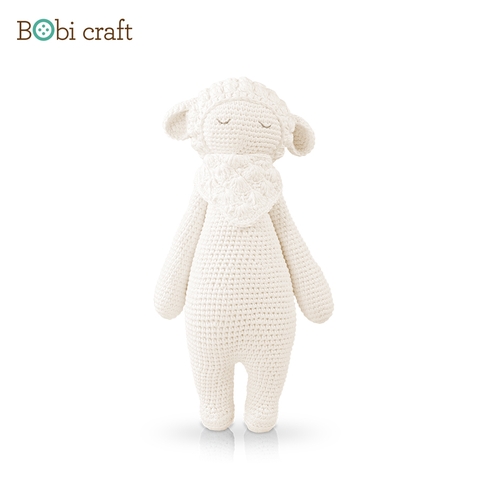 Thú bông len Bobicraft - Cừu đực đứng - bộ platinum - Đồ chơi an toàn Quà tặng bé