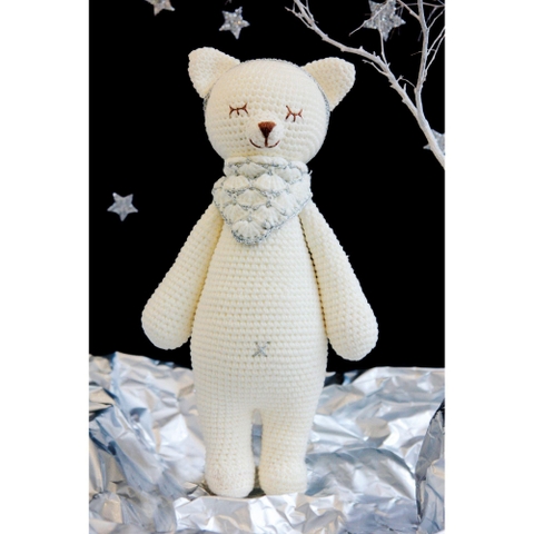 Thú bông len Bobicraft - Nàng cáo Foxxie - Platinum - Đồ chơi an toàn Quà tặng bé