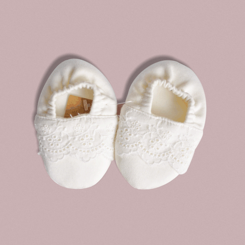 Giày vải phối ren - Cotton hữu cơ organic an toàn