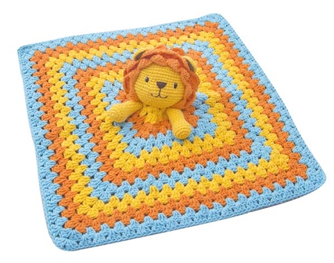 Thú bông len Bobicraft - Mền sư tử Leo - Đồ chơi an toàn Quà tặng bé