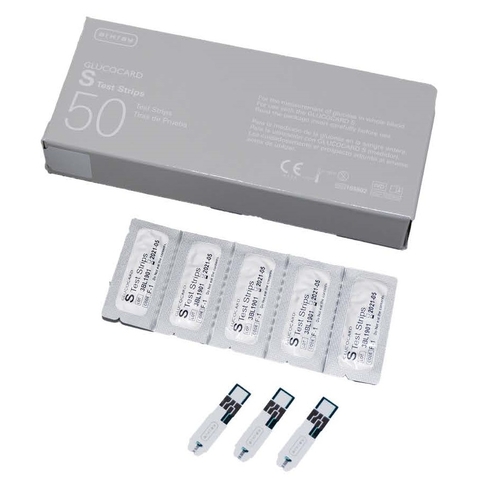 Que thử GLUCOCARD S (Hộp 50 que đóng giấy bạc từng que)