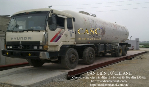 CÂN XE TẢI 80 TẤN NỬA NỔI NỬA CHÌM