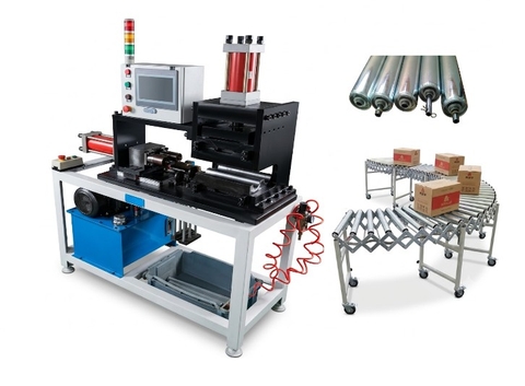 Máy ép cốc bi con lăn băng tải