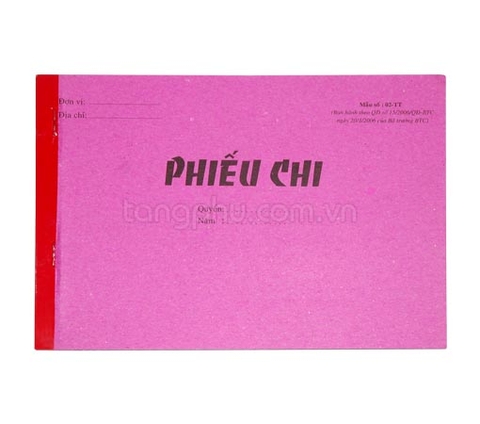 Phiếu Chi 1L - Dày
