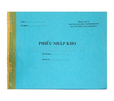 Phiếu Nhập Kho A5 - 2L
