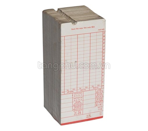 Thẻ Chấm Công Bằng Giấy