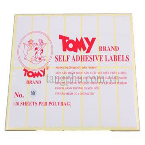 Giấy Nhãn Tomy- No.104