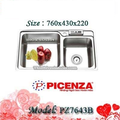 Chậu rửa bát Picenza PZ-7643B (inox 304)