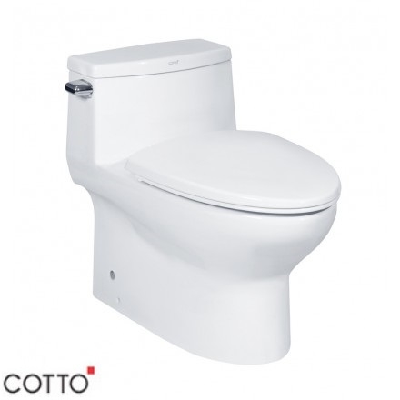 Bồn Cầu COTTO C10127 Một Khối Chloe Xả Gạt