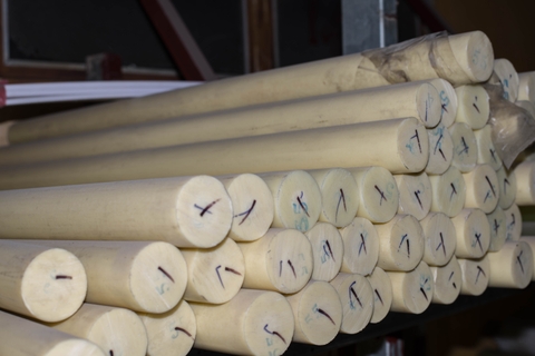 Thanh nhựa PA6 trắng vàng Trung Quốc